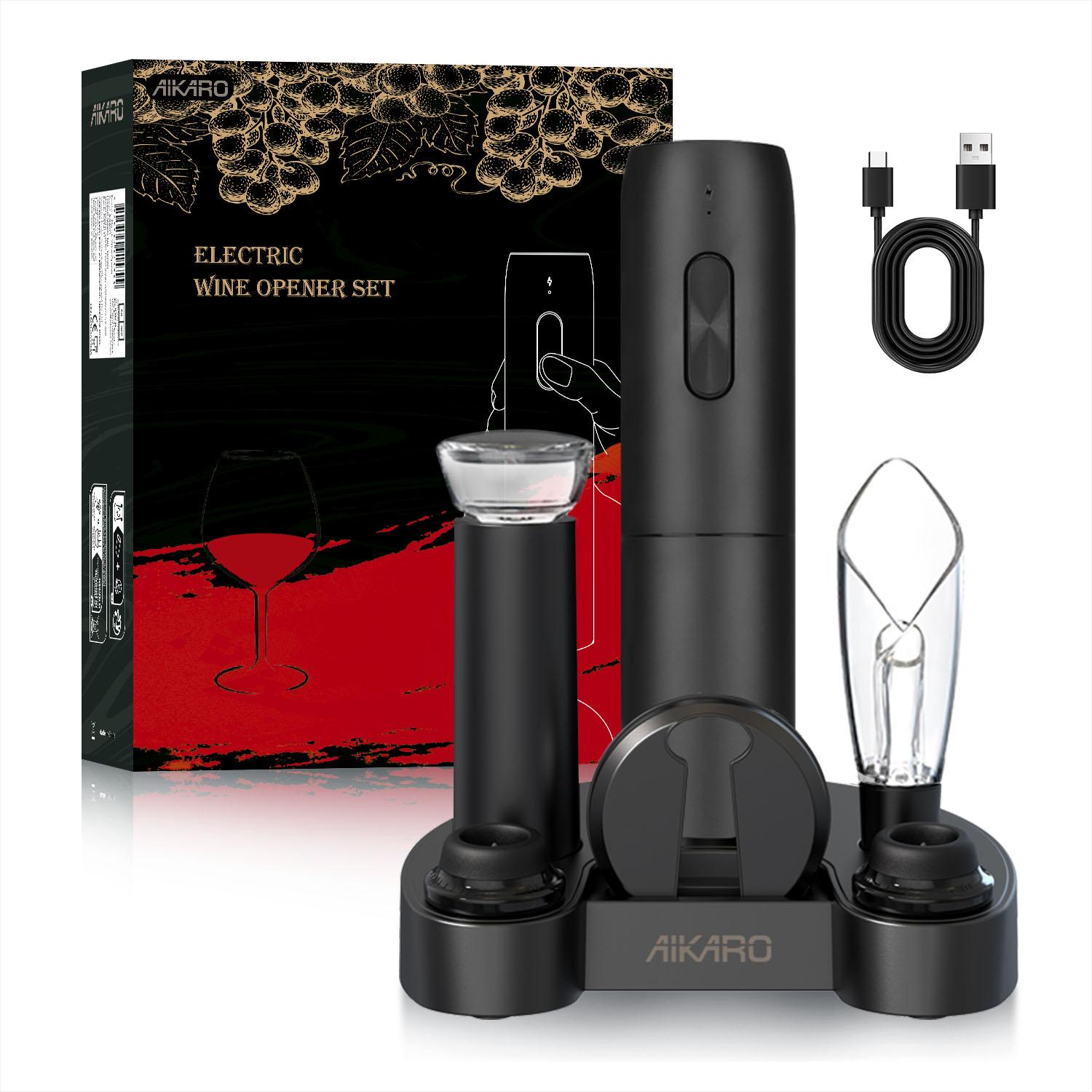 Electric Wine Bottle Opener Automatic Corkscrew, Rechargeable