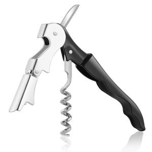 Red Wine Bottle Opener Multipurpose Waiters Corkscrew with Foil Cutter