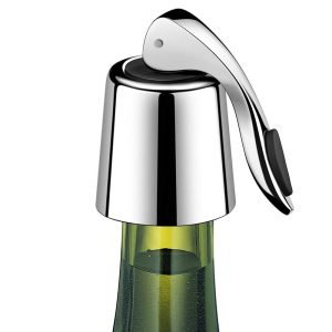 Wine Bottle Stopper, Wine Bottle Plug with Silicone, Beverage Bottle Stopper, Reusable Wine Saver, Bottle Sealer Keeps Wine Fresh