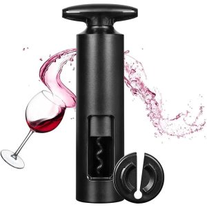 Self Pulling Corkscrew Wine Bottle Opener with Tin Foil Cutter