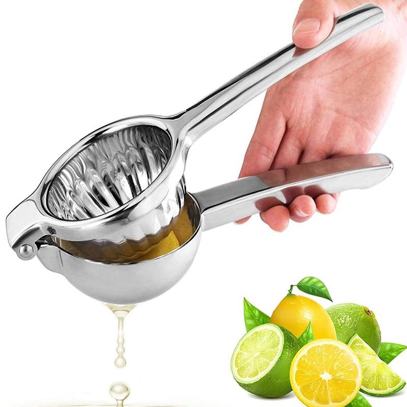 Lemon Squeezer Juicer Stainless Steel Manual Citrus Juicer Press Hand Fruit Juicer Big Size for Lime Orange Juicing