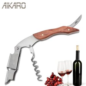 Professional Waiter's Corkscrew Wine Opener with Foil Cutter - Manual Wine Key for Bartenders, Servers Home Use Engraving of the recipient's name