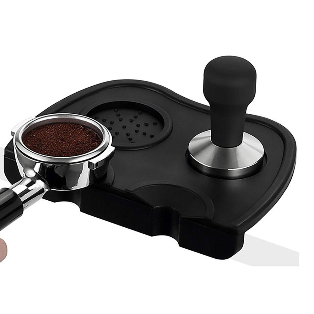Silicone Coffee Tamper Mat, Espresso Silicone Mat, Espresso Tamper Mat, Coffee Tamping Mat, Silicone Tamper Pad, Black