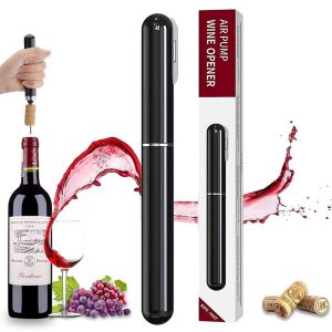 Air Pump Wine Bottle Opener Professional Pressure Corkscrew with Foil Cutter