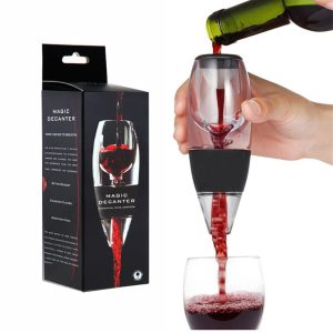 Wine Air Aerator Pourer Red Wine Decanter with Filter and Base