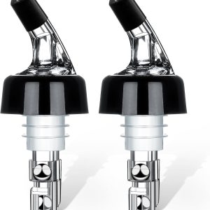 Automatic Measured Bottle Pourer - Quick Shot Spirit Measure Pourer Drinks Wine Cocktail Dispenser Home Bar Tools - 2 pack 1oz